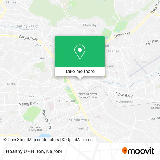 Healthy U - Hilton map