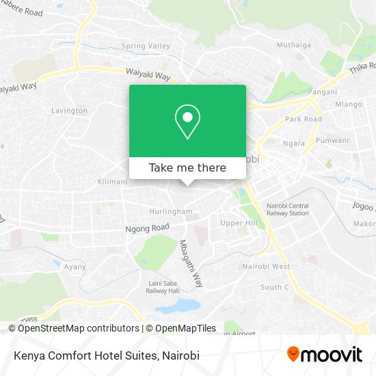 Kenya Comfort Hotel Suites map