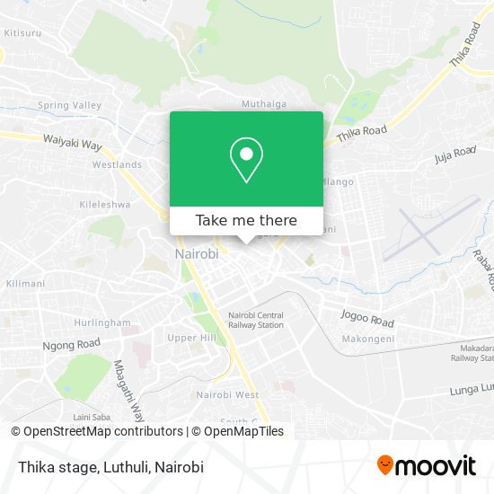 Thika stage, Luthuli map