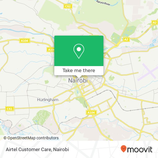 Airtel Customer Care map