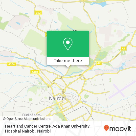 Heart and Cancer Centre, Aga Khan University Hospital Nairobi map