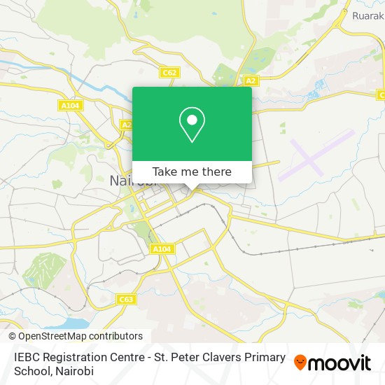 IEBC Registration Centre - St. Peter Clavers Primary School map