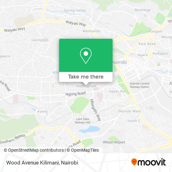 Wood Avenue Kilimani map