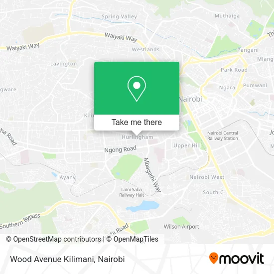 Wood Avenue Kilimani map