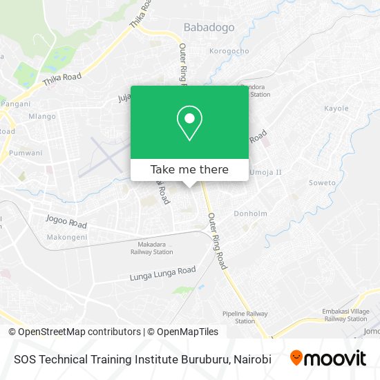 SOS Technical Training Institute Buruburu map