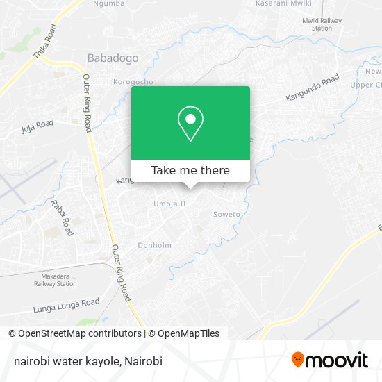 nairobi water kayole map