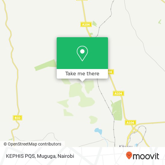 KEPHIS PQS, Muguga map