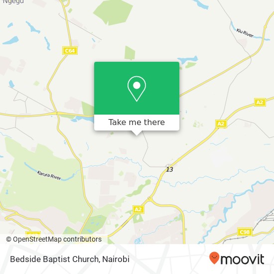 Bedside Baptist Church map