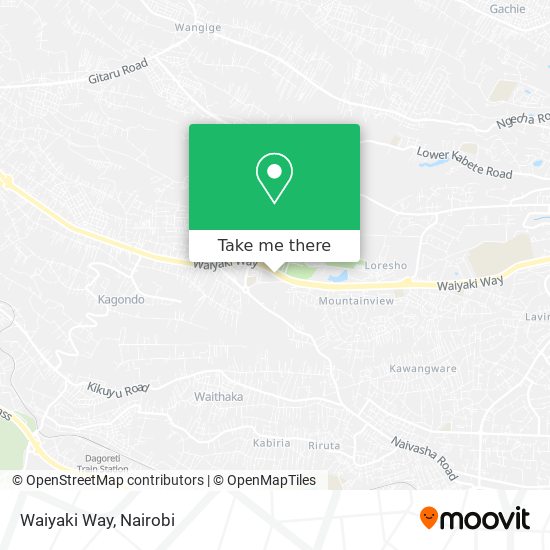 Waiyaki Way map