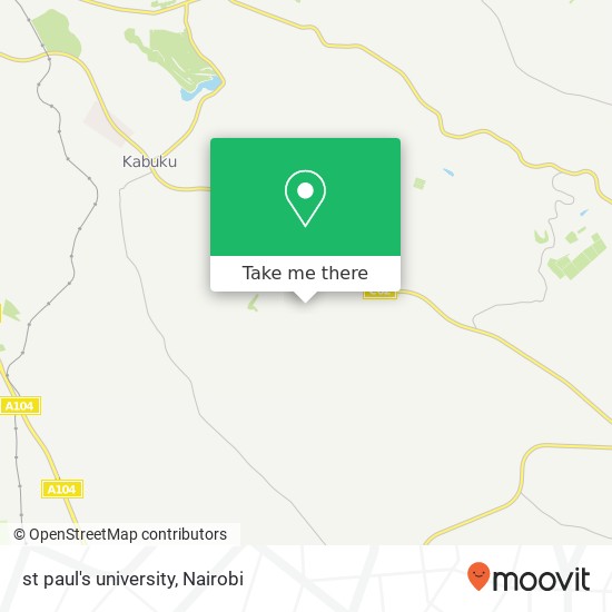 st paul's university map