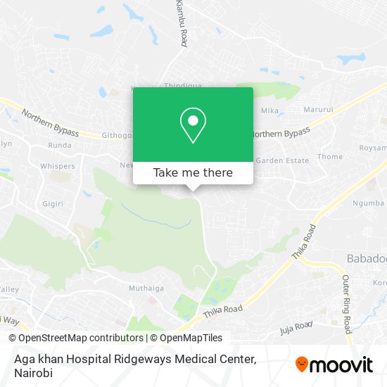 Aga khan Hospital Ridgeways Medical Center map