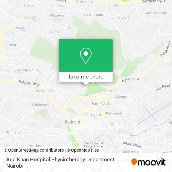 Aga Khan Hospital Physiotherapy Department map