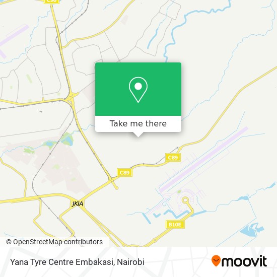 Yana Tyre Centre Embakasi map