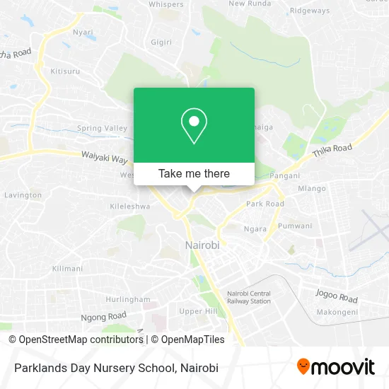 Parklands Day Nursery School map