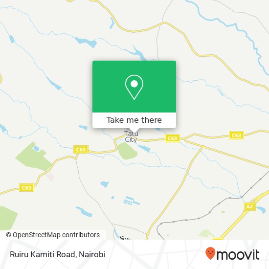 Ruiru Kamiti Road map
