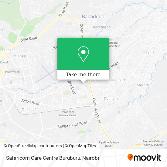 Safaricom Care Centre Buruburu map