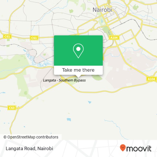 Langata Road map