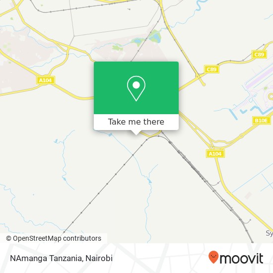 NAmanga Tanzania map