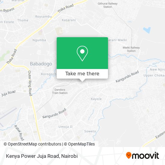 Kenya Power Juja Road map