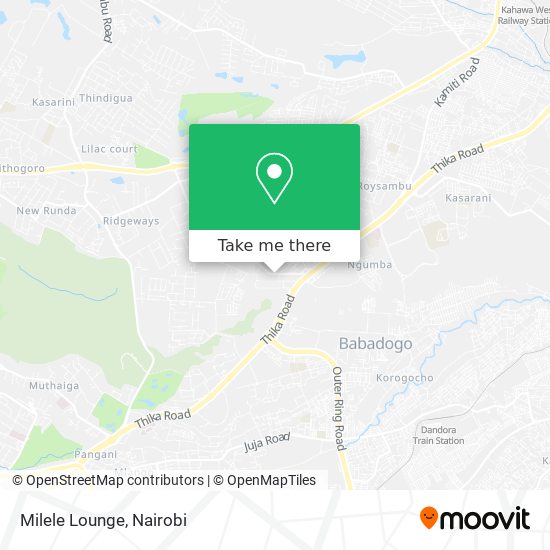 Milele Lounge map