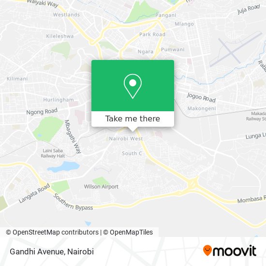 Gandhi Avenue map
