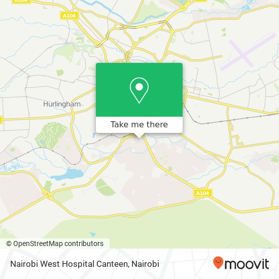 Nairobi West Hospital Canteen map