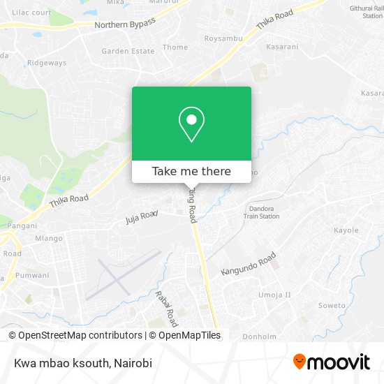 Kwa mbao ksouth map