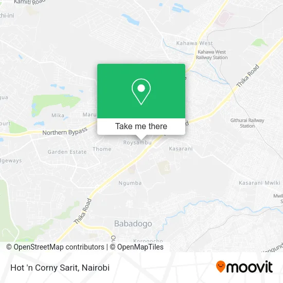 Hot 'n Corny Sarit map