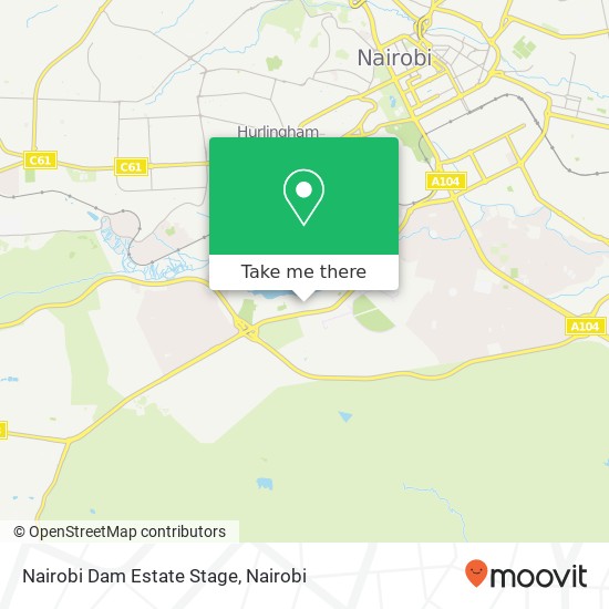 Nairobi Dam Estate Stage map