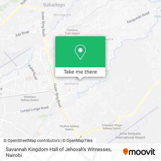 Savannah Kingdom Hall of Jehovah's Witnesses map