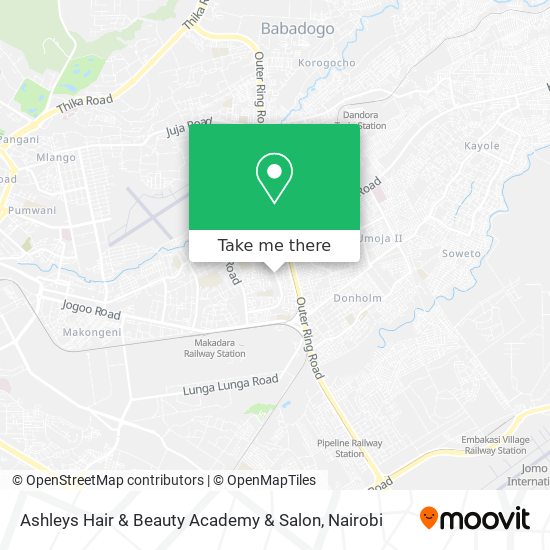 Ashleys Hair & Beauty Academy & Salon map