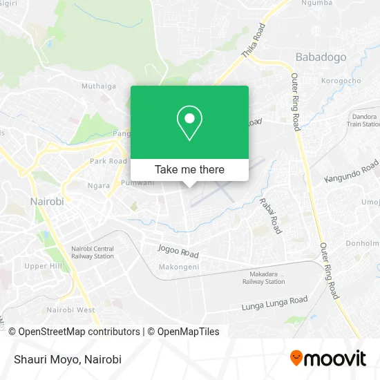 Shauri Moyo map