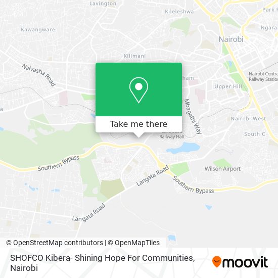 SHOFCO Kibera- Shining Hope For Communities map