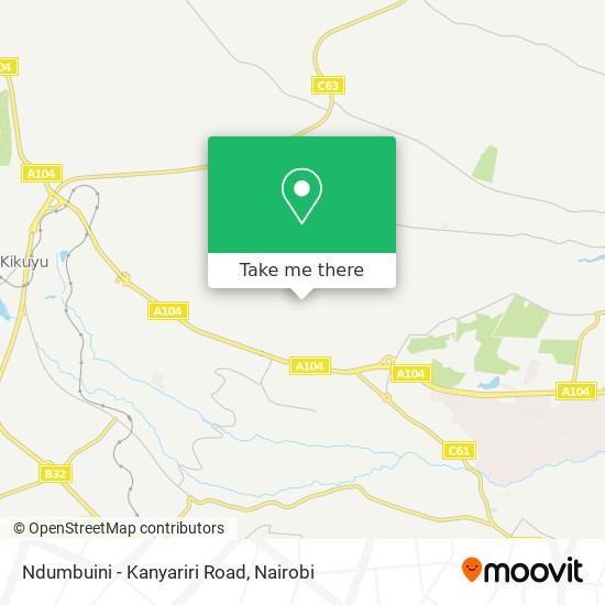 Ndumbuini - Kanyariri Road map