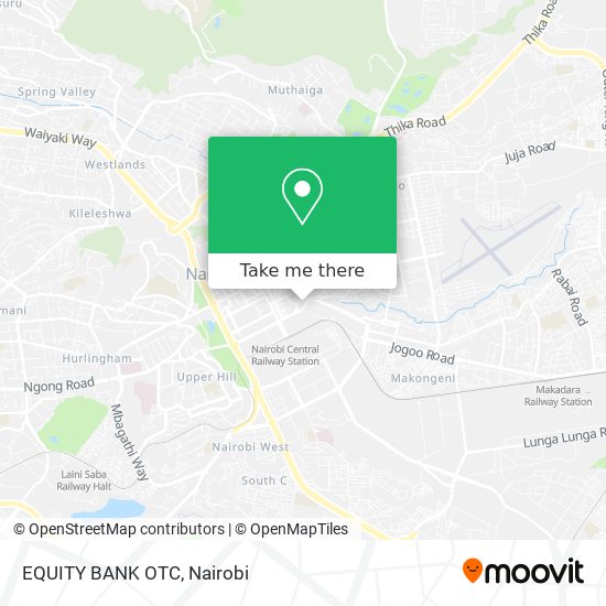 EQUITY BANK OTC map