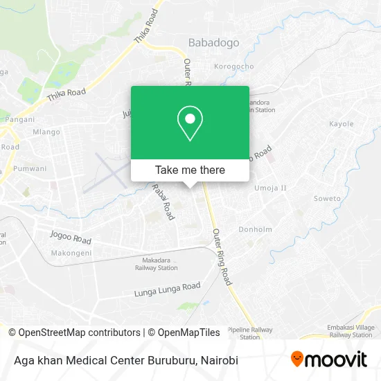 Aga khan Medical Center Buruburu map