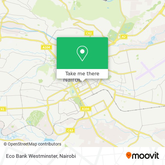 Eco Bank Westminster map