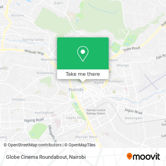 Globe Cinema Roundabout map