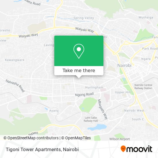 Tigoni Tower Apartments map