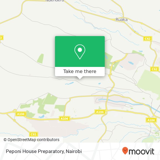 Peponi House Preparatory map