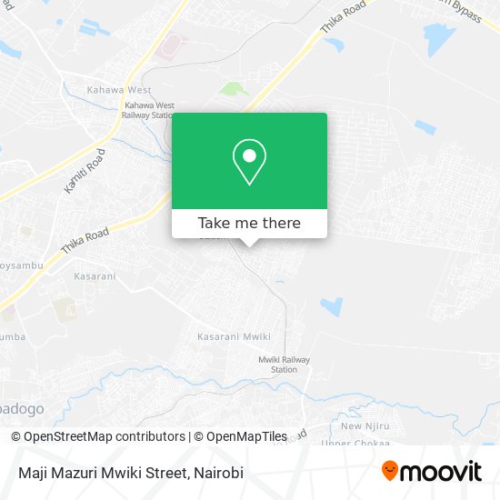Maji Mazuri Mwiki Street map