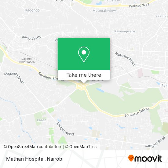 Mathari Hospital map