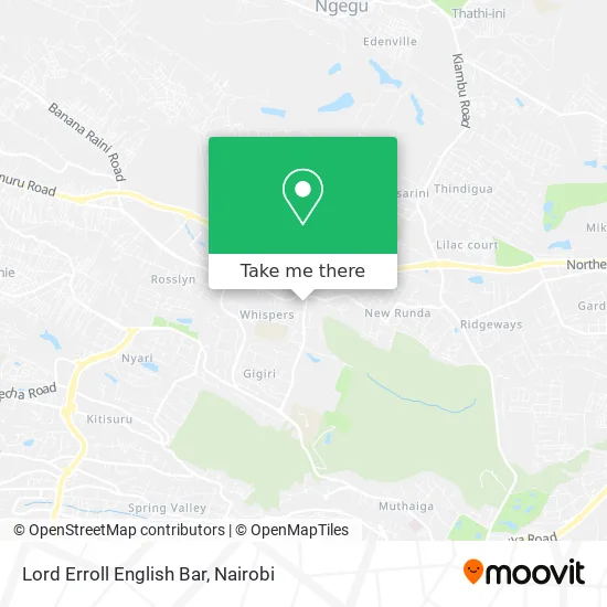 Lord Erroll English Bar map