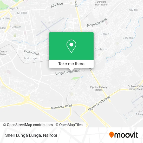 Shell Lunga Lunga map