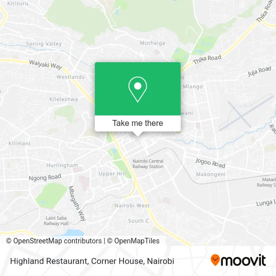Highland Restaurant, Corner House map