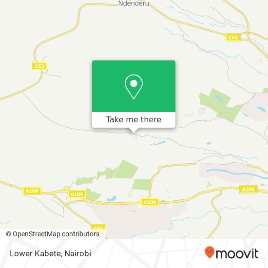 Lower Kabete map