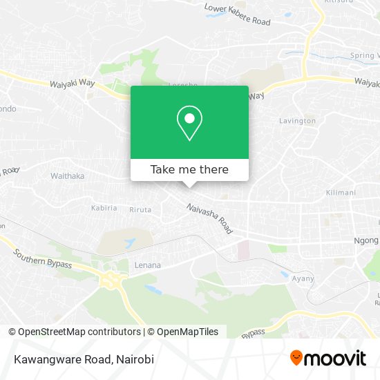 Kawangware Road map