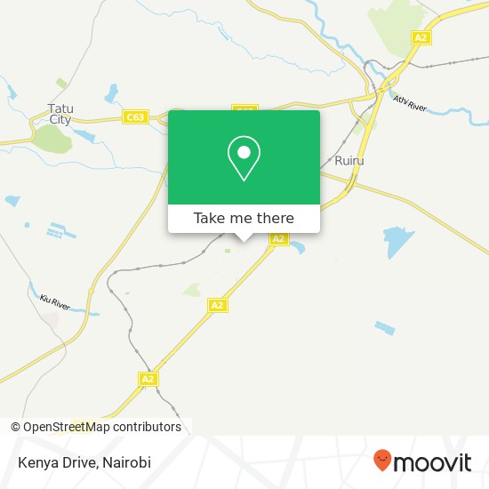 Kenya Drive map
