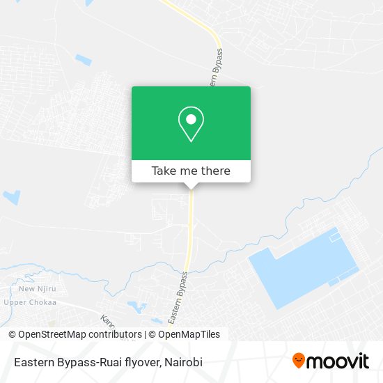 Eastern Bypass-Ruai flyover map