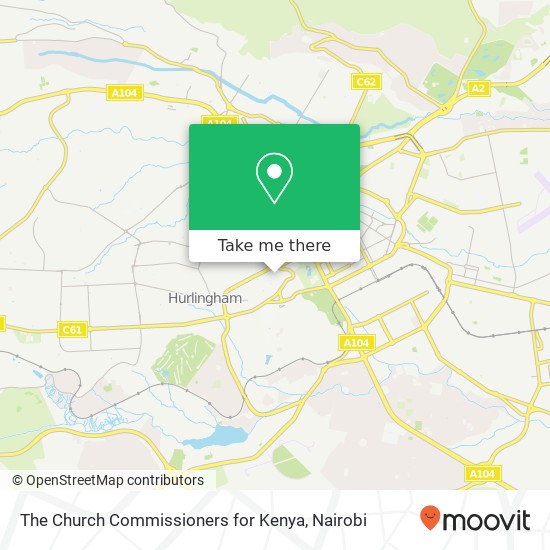 The Church Commissioners for Kenya map